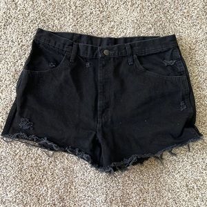 Wrangler distressed cutoffs